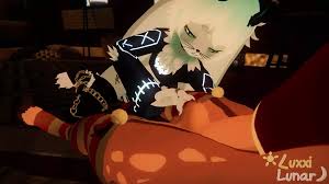 A Cute Femboy Bunny Found a Sexy Reindeer in His House Chillout VR: Gay Porn