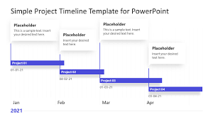 Simple Project Timeline Template for PowerPoint - SlideModel