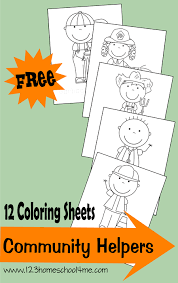 12 Free Community Helpers Coloring Sheets Community Helpers Community Helper Lesson Community Helpers Preschool