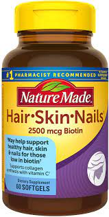 Nature's bounty hair skin & nails (multivitamins) received an overall rating of 5 out of 10 stars from 194 reviews. Amazon Com Nature Made Hair Skin Nails With 2500 Mcg Of Biotin Softgels 60 Count For Supporting Healthy Hair Skin And Nails Health Personal Care