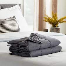 In terms of care, this calming blanket is. Lucid Comfort Collection 15 Lbs 48 In X 72 In Full Gray Weighted Blanket Lucc4872gr15wb The Home Depot