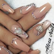 Picture And Nail Design By Alexanails07 Follow Alexanails07 For More Gorgeous Nail Art Designs Nail Jewels Rhinestone Nails Glam Nails