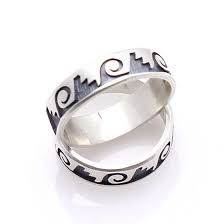 Hopi Silver Ring Clouds Water Navajo Silver Jewelry Metal Jewelry Silver Rings