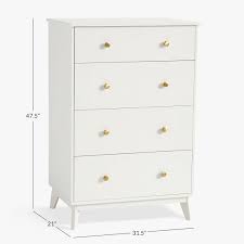 Made from solid acacia wood in a natural light brown finish the dresser is supported by a metal base with straight legs and stylish crossbars. Keaton Teen Dresser Pottery Barn Teen