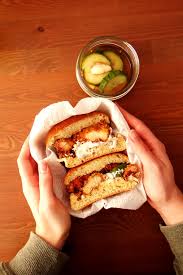 Fried Chicken Burger Picnic On A Broom Recipe In 2020 Fried Chicken Burger Fried Chicken Chicken Burgers