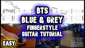 Need help reading standard notation or guitar tab? How To Play Bts Blue Grey Guitar Tutorial Lesson Easy Youtube