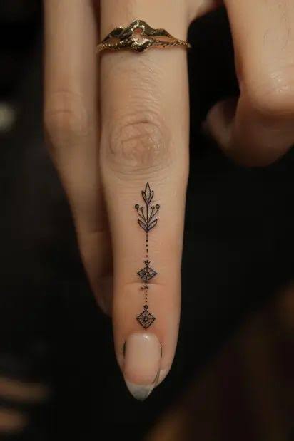 Dinger tattoos | Finger tattoos women simple, Wrist tattoos, Unique finger tattoos for women