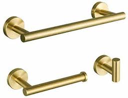 Shop for stainless steel bathroom accessories bath accessories at pricegrabber. Gappo Brushed Gold Bathroom Accessories Stainless Steel Bath Hardware Set 12 For Sale Online Ebay