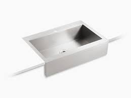To conclude, kohler kitchen sinks are great for all sorts of homes. K 3942 1 Vault Apron Front Top Mount Sink With Single Faucet Hole Kohler