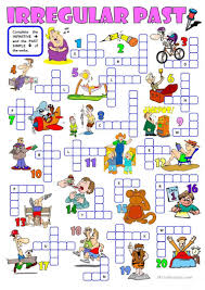 Juegos para aprender inglés, ejercitar la pronunciación y ampliar el vocabulario. Irregular Past A Crossword Juegos Para Aprender Ingles Material Escolar En Ingles Ingles De Secundaria