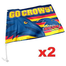 You'll be the admiration of the nation in your adelaide crows team colours! Adelaide Crows Car Flag In Pair