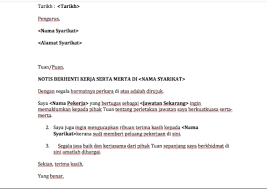 Surat letak jawatan ringkas surat berhenti kerja kerana dapat kerja lain sumber mineral logam di malaysia surat berhenti kerja 24 jam simple surat aku janji guru surat aku janji penjawat awam surat akuan contoh surat hak penjagaan anak sumber mineral di malaysia surat amaran kepada pekerja sumbangan khalifah uthman bin affan kepada kemajuan sistem pertahanan negara islam madinah sumbangan khalifah ali bin abi talib 17 Contoh Surat Perletakan Jawatan Ringkas