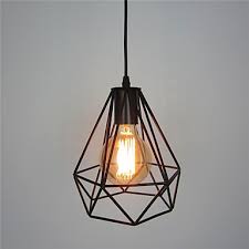 Retro Contracted Black Wrought Iron Birdcage Pendant Lights Restaurant Cafe Game Room Garage Light Fixture Eh1443 63 99 Lightingso Co Uk