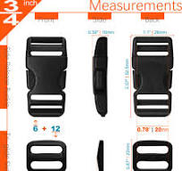 Seat Belt Extender 1 1/4" Plastic Side Release Buckles - USA Lanyards Belt  Buckle
