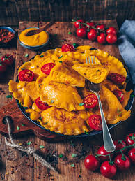 This Vegan Jumbo Pumpkin Ravioli Taste Incredibly Delicious And Are Made Super Easy And Quick The Recipe Is Vegan Pumpkin Pasta Pumpkin Ravioli Vegan Pumpkin