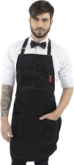 Buy chefs apron and get the best deals at the lowest prices on ebay! Barista Server Aprons Kitchen Baker Smart Pockets Adjustable For Men And Women Cotton Straps Professional Black Twill Under Ny Sky Chef Apron Cook Pro Chef Bartender Home Kitchen Table Linens Urbytus Com