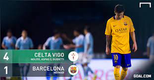 Barcelona vs celta vigo head to head record, stats & results. Barcelona Lose To Celta Vigo Barca Left To Rue Failure To Sign Nolito Goal Com