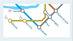 Location for rail replacement service note: Metro Map Northern Line Extension To Battersea Via Nine Elms