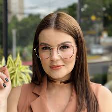 Óculos de Grau Feminino Hexagonal Marsala Polly - Safine