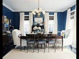 9an older dining room set was given new life when painted white and upholstered in blue and white ikat. Luxury Navy Blue Dining Room Table And Chairs Decorating Ideas Youtube