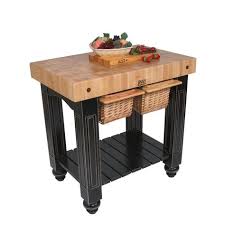American Heritage Prep Table With Butcher Block Top Butcher Block Kitchen Butcher Block Tables Kitchen Island With Butcher Block Top