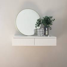 Browse our article of the latest white dressing table designs and ideas in 2019, modern dressing table designs for small bedroom, wooden dressing table, wall mounted dressing table designs photos. Small Floating Dressing Table White By Urbansize Notonthehighstreet Com
