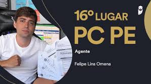 Concurso PC PE: Conheça Felipe Lins Omena, aprovado em 16º lugar para  agente de polícia