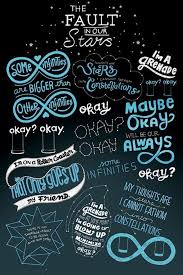 The Fault In Our Stars Typographic Official Poster The Fault In Our Stars Quotes Fault In The Stars The Fault In Our Stars