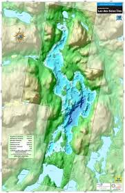 Lac Des Seize Iles 286 Laurentides Waterproof Map From