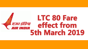 ltc 80 fare effect from 5th march 2019 central government