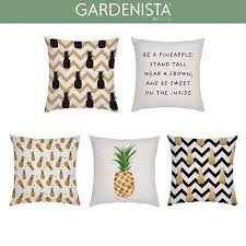 Designer Pineapple Prints Outdoor Cushion Cover Sets Garden Water Resistant Ebay Outdoor Cushion Covers Garden Cushions Outdoor Cushions