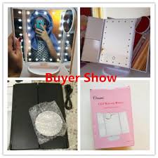 «ovonni leds lighted magnifying adjustable vanity lady beauty usb makeup mirror. Ovonni Vanity Makeup Mirror 22 Led Lighted Touch Screen 1x 2x 3x 10x Magnification Foldable Adjustable Maquiagem Led Mirror Makeup Mirrors Aliexpress
