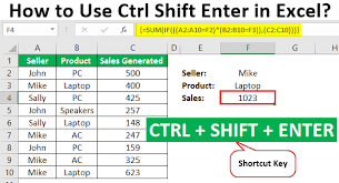 Ctrl Shift Enter In Excel Performing Calculations With Array Formulae