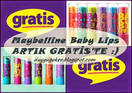 Su Perisi Maybelline Baby Lips Artik Gratis Te Maybelline Su Blog