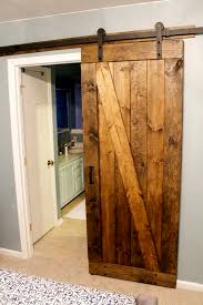 I know you haven't seen much of the newly remodeled downstairs area, but don't i was wondering about the gap between the actual door frame and the sliding door — i feel like i would never be really comfortable inside the bathroom. Free Pdf Plans Build A Rustic Barn Door The Easiest Cheapest Way