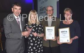 38557184-Using Hero went to Liz Rawson, with sponsor Colin Moulds and  finalists Trevor Harbin and Di Underwood