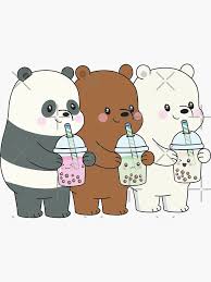 We Bare Bears Sticker By Plushism Redbubble In 2020 Cute Cartoon Wallpapers Cute Panda Wallpaper Cute Cartoon Drawings