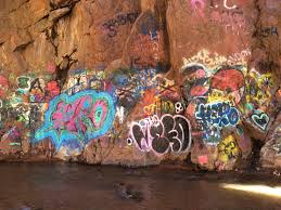 You can see the indian statue on the right hand just before going to the cave of the winds exit. Rainbow Falls Manitou Springs Colorado Jason Waterfalls