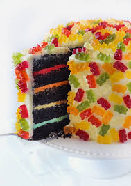 Gummy Bear Layer Cake Foodiggity Com Gummy Bear Cakes Bear Cakes Food