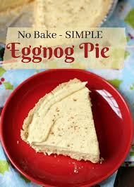 Eggnog Pie Recipe Quick Simple Affordable No Cook Christmas Pie Recipe Eggnog Pie Christmas Pie Recipes