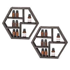 I used glue and brad nails, but you could just glue and clamps step 6: Essential Oil Storage Wall Mounted Floating Honeycomb Display Shelves Rack For Essential Oils Nail Polish 2 Packs Walmart Com Walmart Com