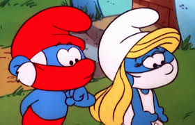 100 years prior to the present time established in the novel, papa smurf was known as michel and was married to a female humanoid gem named rose quartz, whom had fought against homeworld for earth and had given up her physical form to bring their son, shinny smurf, to life. Papa Smurf Smurfette Gif Papa Smurf Smurfette The Smurfs Discover Share Gifs