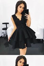 Black Prom Dress Lace Black Prom Dress 2018 Homecoming Dress Homecoming Dress Black Homecoming Dress Homecoming Dresses Short Black Homecoming Dresses Short