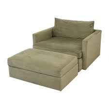 72 Off Crate Barrel Crate Barrel Lounge Ii Chair And A Half With Storage Ottoman Chairs