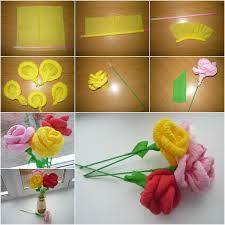 How to make paper flowers at home step by step. How To Diy Easy Napkin Paper Flowers