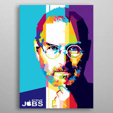 Steve Jobs Metal Poster Gumilar Pratama Adiatna Displate In 2021 Pop Art Artists Print Artist Steve Jobs