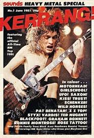 First Ever Issue Of Kerrang Magazine In 2019 Heavy Metal