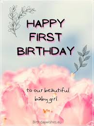 Thank god for not having to blow out 70 candles. Happy 1st Birthday Girl First Birthday Wishes For One Year Old Daughter