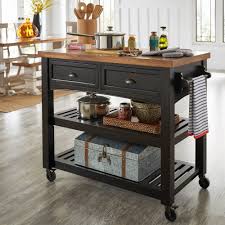 Eleanor Two Tone Rolling Kitchen Island By Inspire Q Classic Overstock Com Shopping The Best Deals On K Rolling Kitchen Island Kitchen Cart Kitchen Remodel
