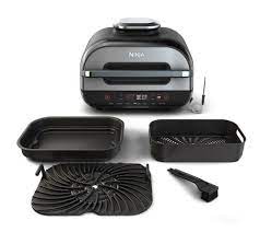 Ninja Foodi Xl Indoor Grill With Air Fry Integrated Smart Probe Qvc Com Indoor Grill Grilling Air Fried Food